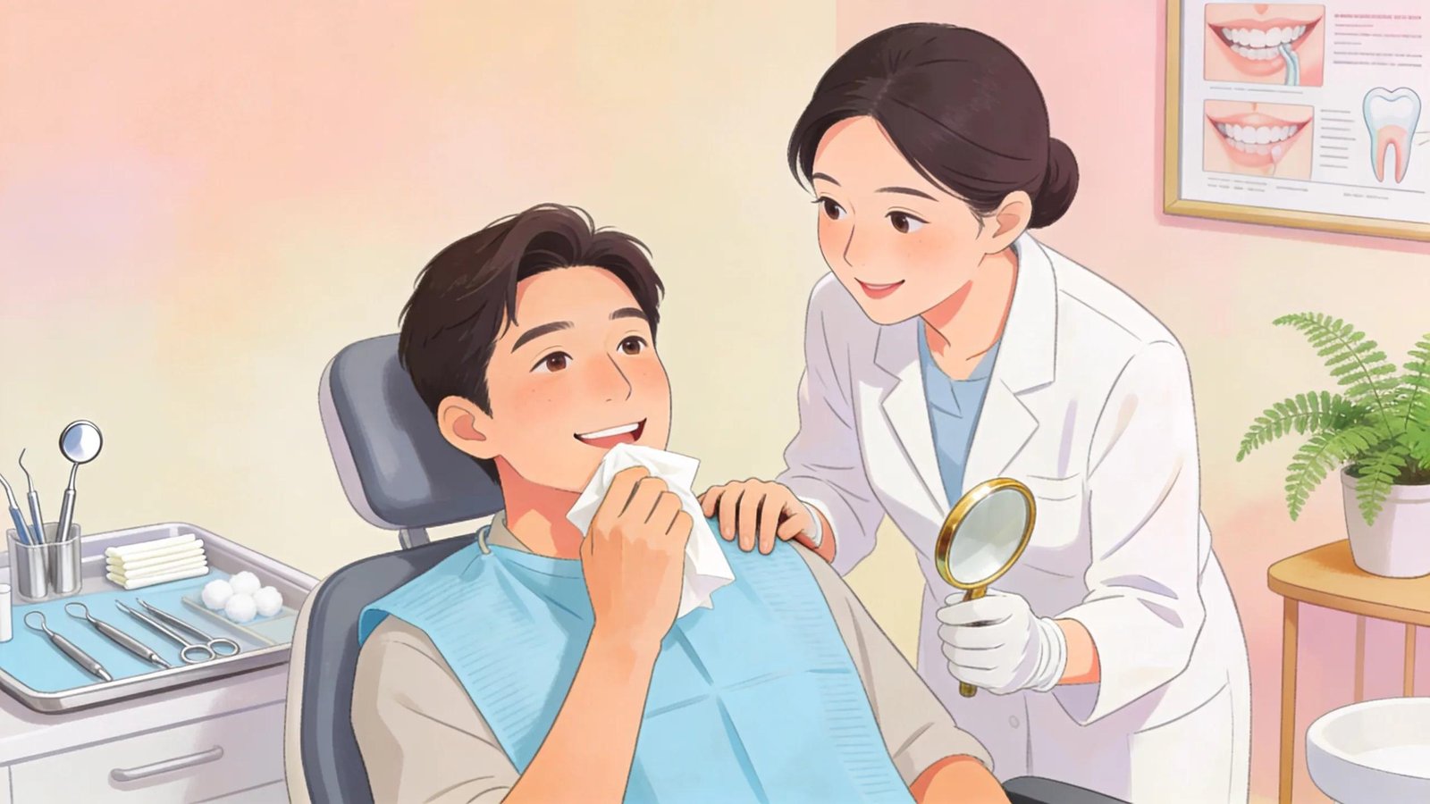 Patient enjoying recovery after a laser gum treatment session