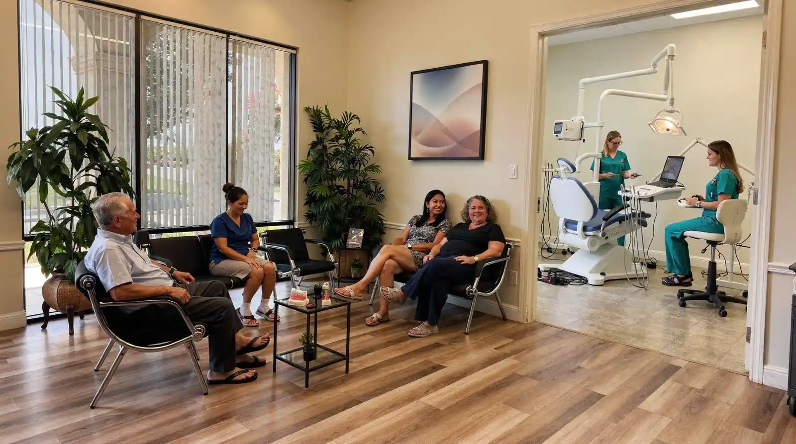 Dental implant and crown packages start at $1,995 for area patients.; The practice positions high-quality